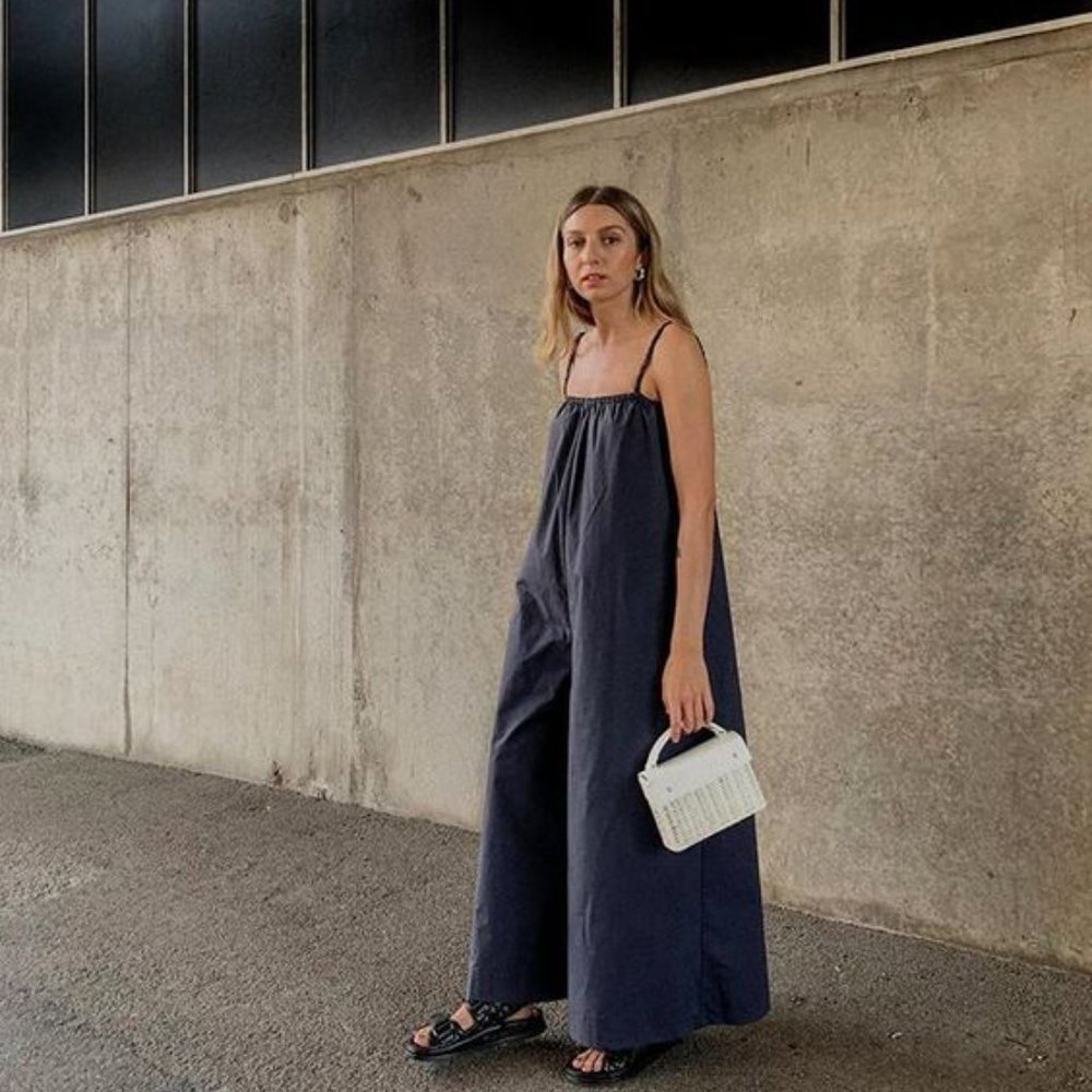 COS Wide-Leg Cotton Jumpsuit